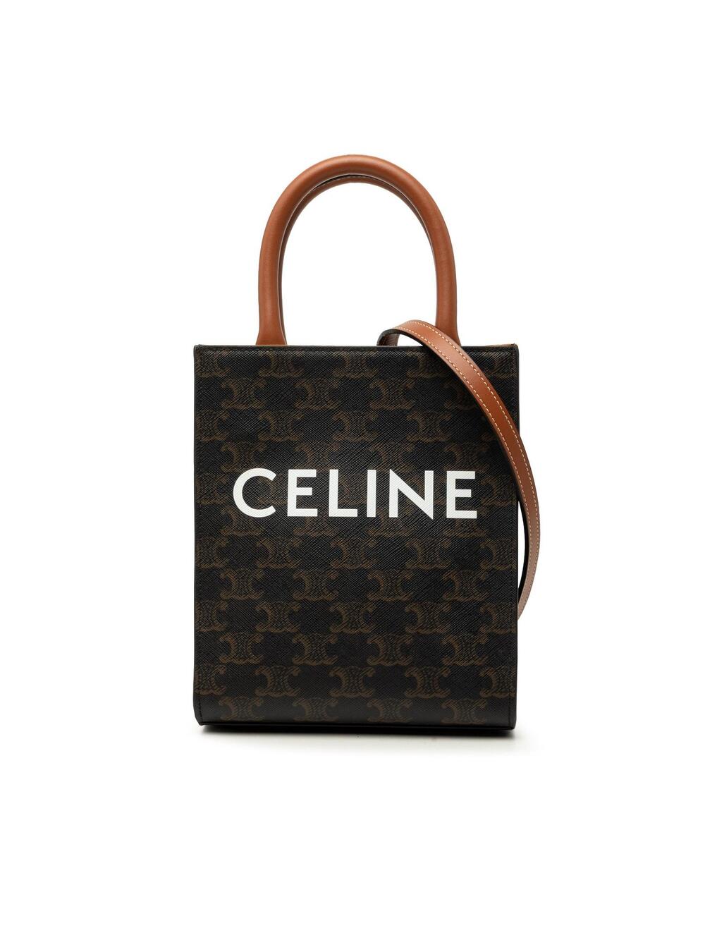 Celine Mini Triomphe Coated Canvas #357630C10B